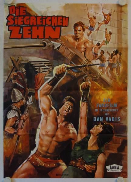 Triumph of the Ten Gladiators original release german movie poster